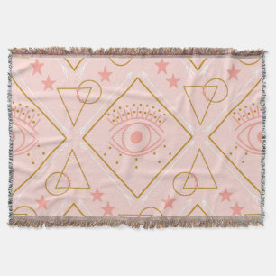 Rosa goldene Augen: Geometrisches Nahtloses Design Decke