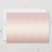 Rosa Goldene Blätter Save the Date blühend (Rückseite)