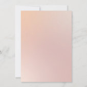 Rosa-goldene Botanische Orchideenhochzeit Einladung (Rückseite)