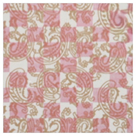 Rosa goldene Farbe. Geometrisches Hintergrundpapie Stoff (Muster)