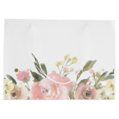 Rosa goldene Farbe Große Geschenktüte (Rückseite)