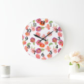 Rosa goldene Farbe Große Wanduhr (Zuhause)