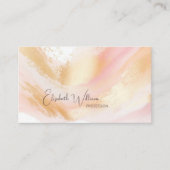 Rosa goldene Farbe | QR Code Business Card Visitenkarte (Vorderseite)