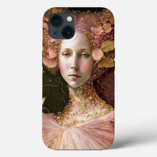 Rosa goldene Fee Fantastische Kunst Case-Mate iPhone Hülle (Rückseite)