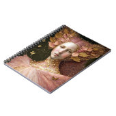 Rosa goldene Fee Fantastische Kunst Notizblock (Linke Seite)