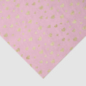 Rosa goldene Herzen (Design 70 Pink Serie) Seidenpapier (Ausschnitt)