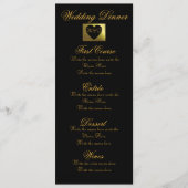 Rosa goldene Sammlung des Menükarte (Vorderseite)