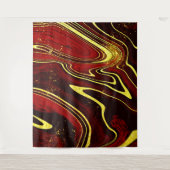 Rosa goldenes Marmormuster Wandteppich (Vorderseite)