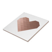 Rosa goldenes metallisches 3D-Effekt geomtertes He Fliese (Seite)