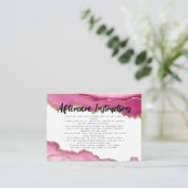 Rosa goldfarbene Age Lash Eyelash Verlängerung nac Visitenkarte (Stehend Vorderseite)