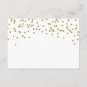 Rosa goldfarbene aquamarine Blumenbücher Begleitkarte (Rückseite)