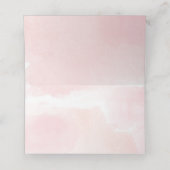 Rosa goldfarbene Kürbiskuppe Platzkarte (Innenseite Aufgefaltet)