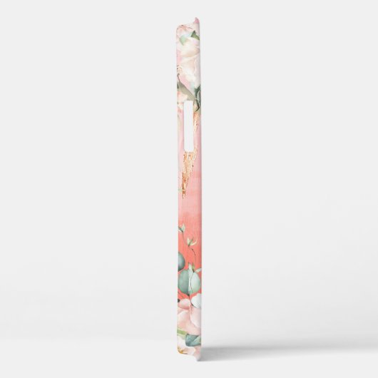 Rosa goldfarbene Pfirsichfarben Case-Mate iPhone Hülle (Rückseite / Rechts)