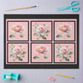 Rosa goldfarbene Rose, gepolstert Seidenpapier (Basteln)