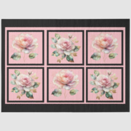 Rosa goldfarbene Rose, gepolstert Seidenpapier