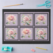 Rosa goldfarbene Rose, gepolstert Seidenpapier (Basteln)