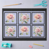 Rosa goldfarbene Rose, gepolstert Seidenpapier (Basteln)