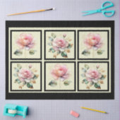 Rosa goldfarbene Rose, gepolstert Seidenpapier (Basteln)