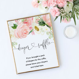 Rosa goldfarbener Florentiner Gewinnspiel Mädchen  Poster