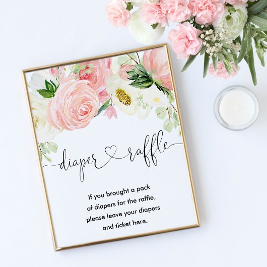 Rosa goldfarbener Florentiner Gewinnspiel Mädchen Poster