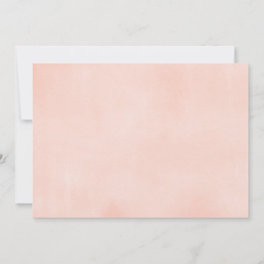 Rosa goldfarbener Glitzer Kinderdusche Liebe Einladung (Rückseite)