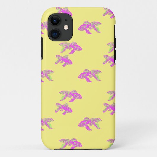 Rosa Goldfisch Case-Mate iPhone Hülle (Rückseite)