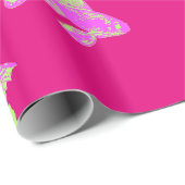 Rosa Goldfisch Geschenkpapier (Rolleneckpunkt)
