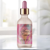 Rosa Goldfolie Kosmetik- oder Tropfflaschenetikett