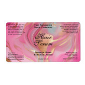 Rosa Goldfolie Kosmetik- oder Tropfflaschenetikett (Vorne)