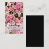 Rosa Goldgelbe Visitenkarte (Vorne/Hinten)