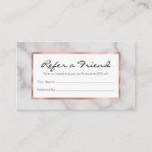 Rosa, goldgelbes Marmormuster in Rosatönen Empfehlungskarte (Vorderseite)