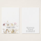 Rosa Goldgestüte mit botanischer Wildblume (Vorne & Hinten)