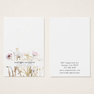 Rosa Goldgestüte mit botanischer Wildblume