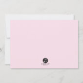 Rosa Goldgold der heiligen Kommune Einladung (Rückseite)