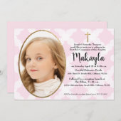 Rosa Goldgold der heiligen Kommune Einladung (Vorne/Hinten)