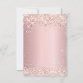 Rosa Goldgold Einladung (Rückseite)