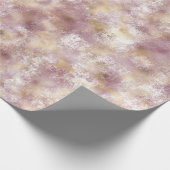 Rosa Goldgrunge Abstrakt Geschenkpapier (Ecke)