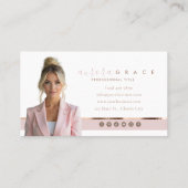 Rosa-Goldkrone Visitenkarte (Rückseite)