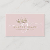 Rosa Goldkrone Visitenkarte (Vorderseite)