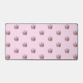 Rosa Goldkronenmädchen Schreibtischunterlage (Vorderseite)