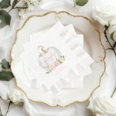 Rosa Goldkürbis Serviette