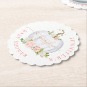 Rosa Goldkürbis Untersetzer (angewinkelt)