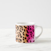 Rosa Goldleopard Espressotasse (Rechts)