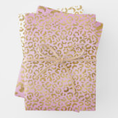 Rosa Goldleopard        Geschenkpapier Set (Beispiel)