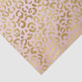 Rosa Goldleopard Print Blush Glitzer     Seidenpapier (Detail)