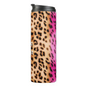 Rosa Goldleopard Thermosbecher (Nach rechts gedreht)