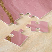 Rosa Goldmarmor Luxus Abstract Puzzle (Seite)
