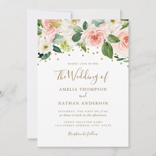 Rosa Goldmedaille Einladung (Vorderseite)