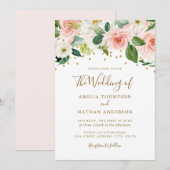 Rosa Goldmedaille Einladung (Vorne/Hinten)