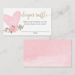 Rosa Goldmedaille für den Valentinstag Begleitkarte